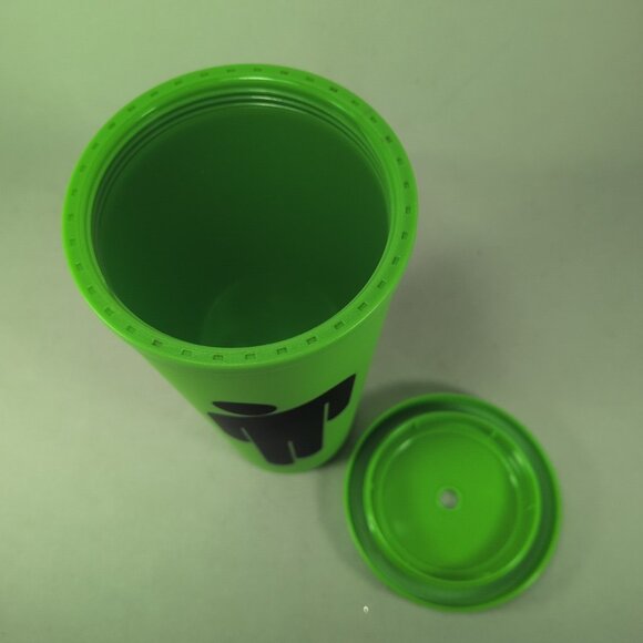 Billie Eilish Tumbler Cup Bottle Blohsh Tour Green Rubber Double Wall 24oz Lid - Picture 6 of 12